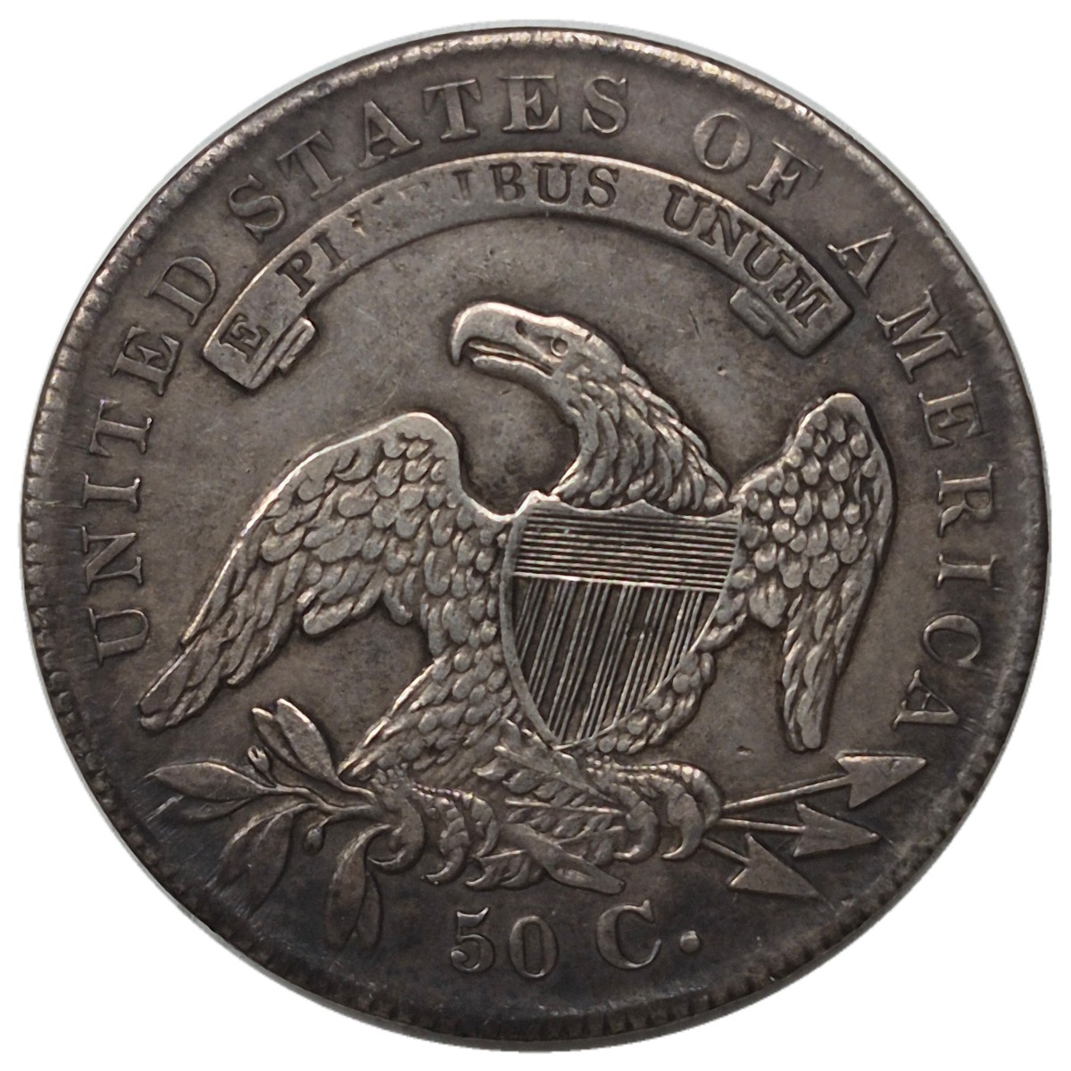 1836-50c-Capped-Bust-Half-Dollar-#1-Overton-112-R1